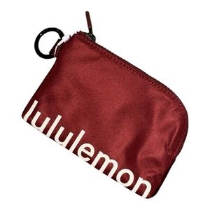 Lululemon Clippable Card Pouch, Rockwood /Light Ivory OS NWT